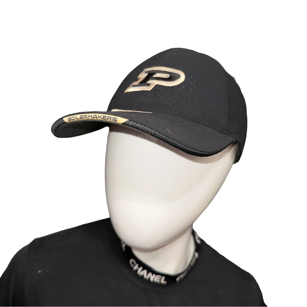 💙 Nike Legacy 91 Dri Fit On Field Purdue Boilermakers Black Mesh Baseball Cap